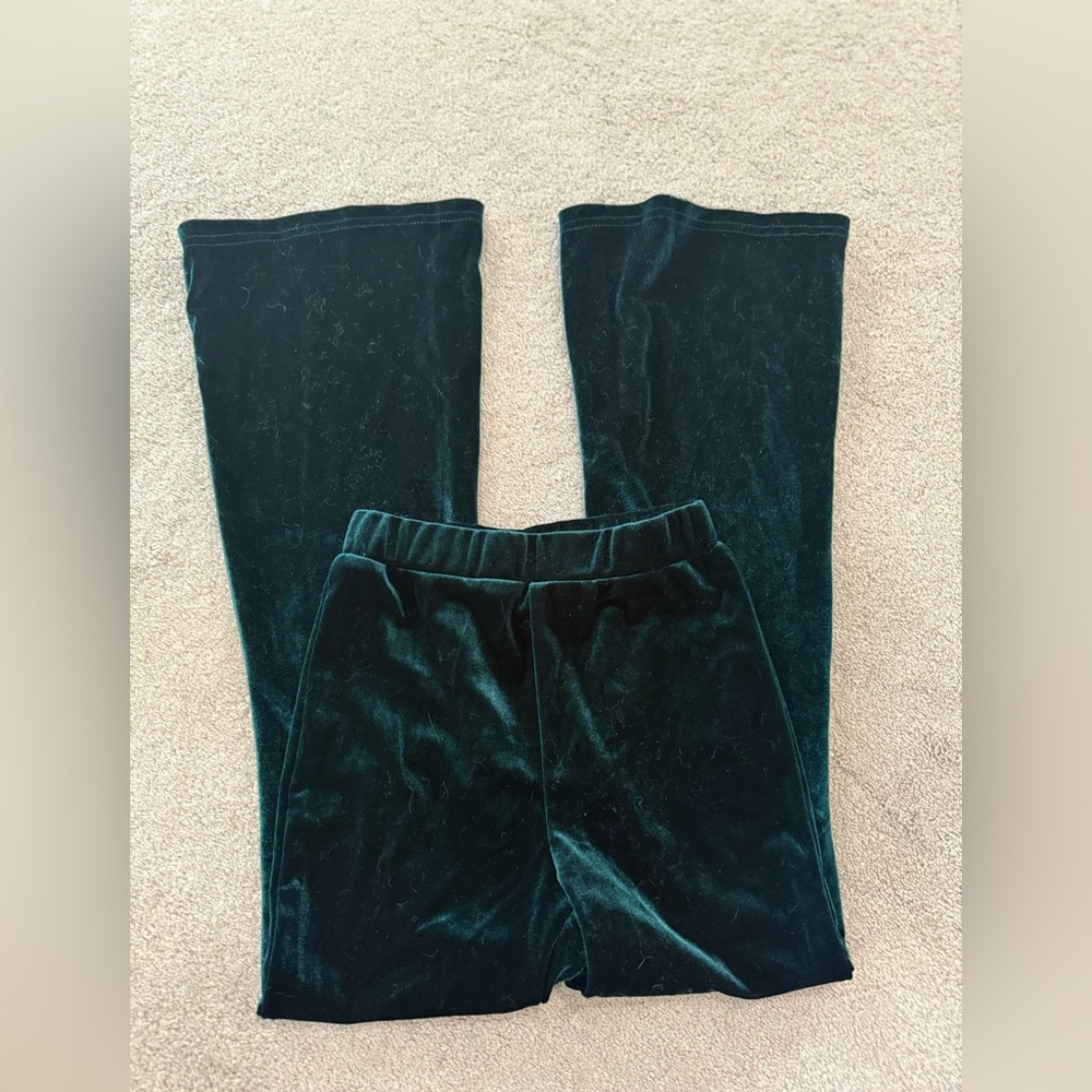 SHEIN Emerald Velvet Trousers